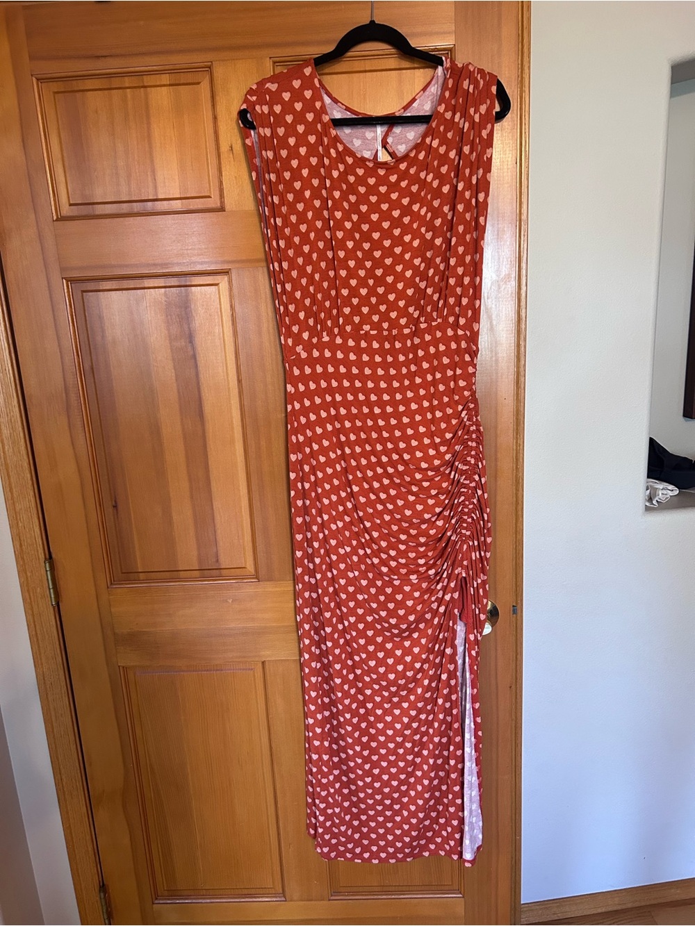 Ginger Heart Print Midi Dress